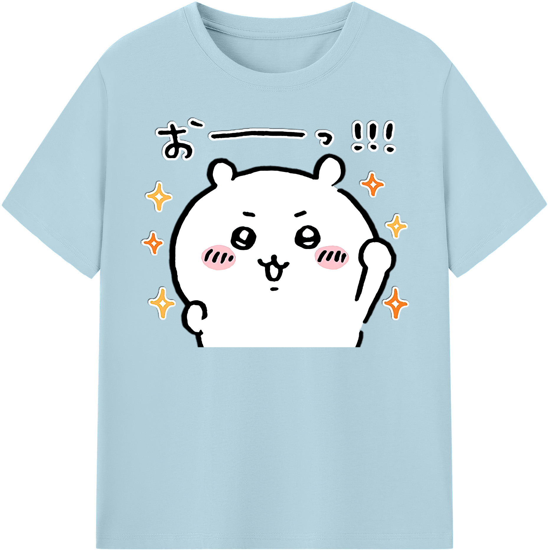 （画像用） ちいかわ ちいかわ Chii-kawa chiikawa 綿100％半袖Tシャツ（フロントプリント）